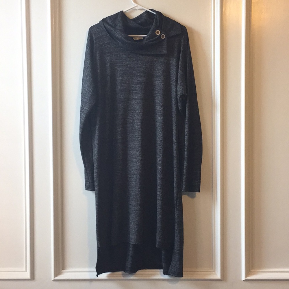 Heather black dress